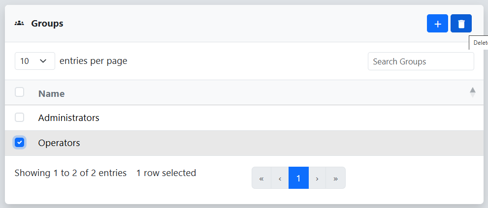 Delete Group