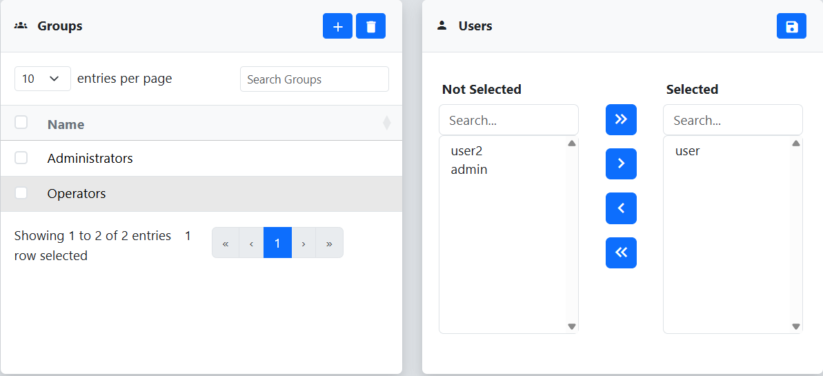 Group settings