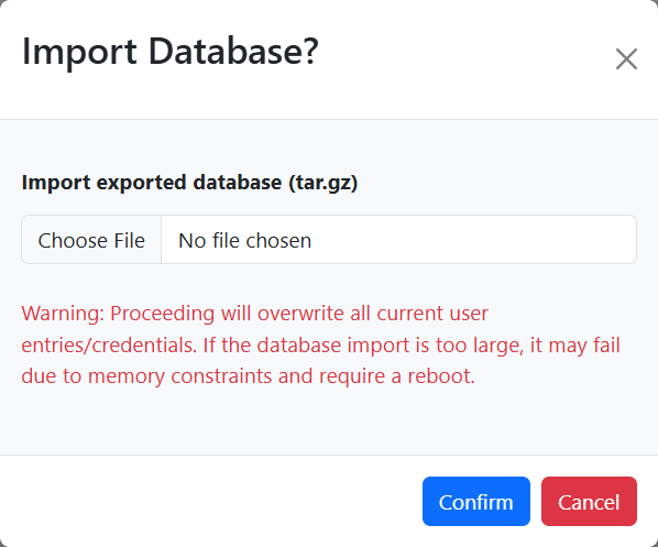 Import DB